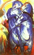 Franz Marc The Tower of Blue Horses Spain oil painting artist